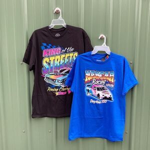 Men’s NASCAR & King Of The Streets Cotton Short Sleeve T-Shirts 2-Pack Size L